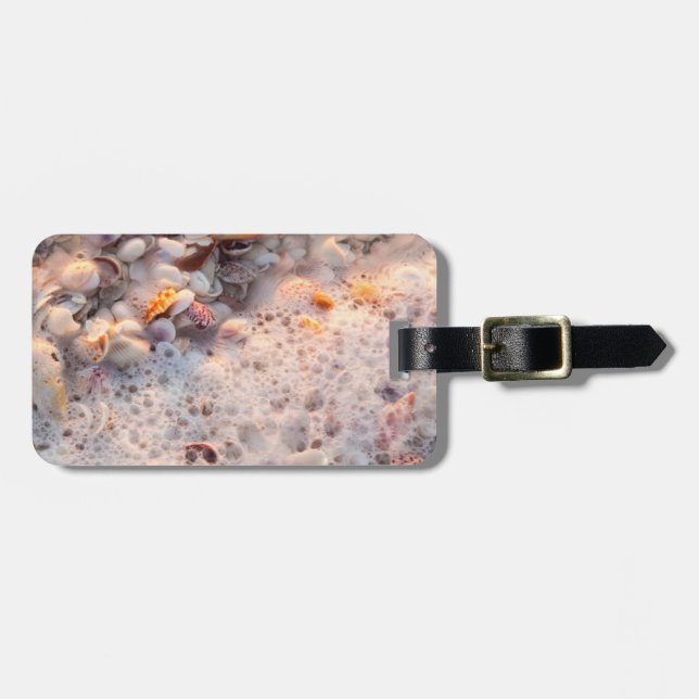 Inkommande Surfa och Seasheller på Sanibel Island Bagagebricka (Horisontell Framsida)