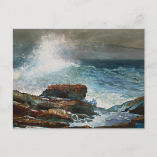 Inkommande tidvatten Scarborough Maine Av Winslow Vykort