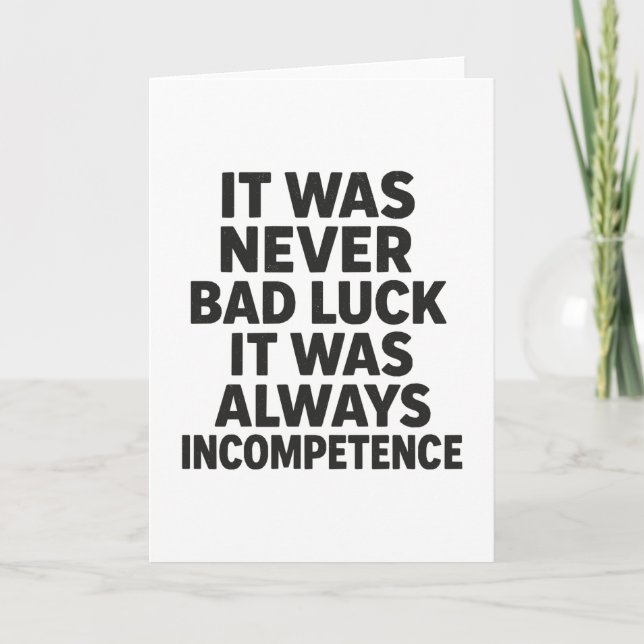 Inkompetens Kort (Framsida)