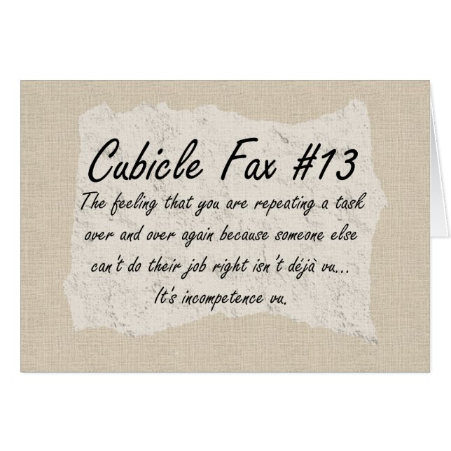 Inkompetenta medarbetare OBS kort (Framsidan Horizontal)