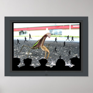 Inkomst av Poster av betande Mantis-Monster-film