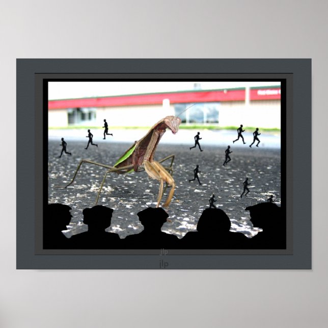Inkomst av Poster av betande Mantis-Monster-film (Framsidan)