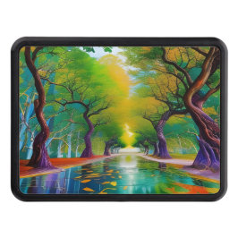 Inkomst i Träd höst löv Dragkroksskydd