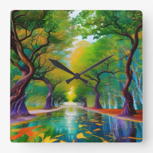 Inkomst i Träd höst löv