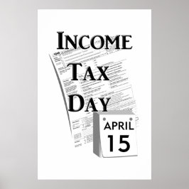 Inkomstskattedag Poster