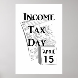 Inkomstskattedag Poster