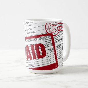 Inkomstskatteformulär Kaffe Mugg