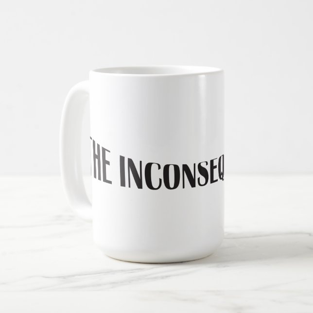 Inkonsekvent, vi Front and Back Kaffemugg (Framsida vänster)