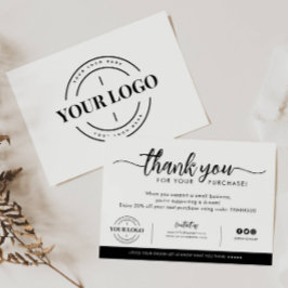 Inköp av anpassningsbar Business Company Logotyp T Tack Kort