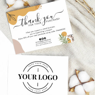Inköp av Boho Business Company Logotyp Tack Kort