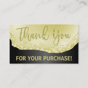 Inköp av Glam Black Guld-agate-Tack Infoga Visitkort