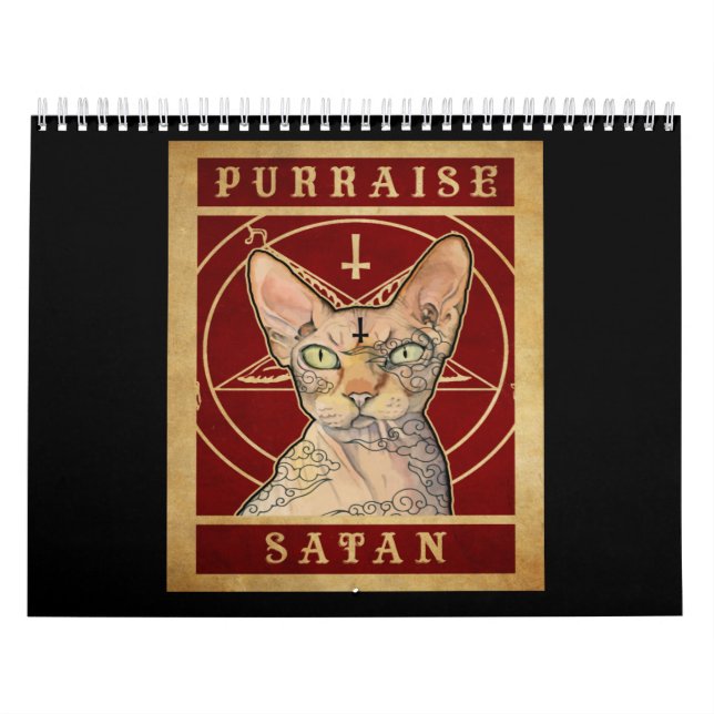 Inköp Satan Sphynx Cat Kalender (Omslag)