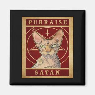 Inköp Satan Sphynx Cat Magnet