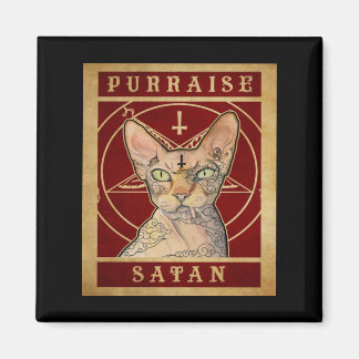 Inköp Satan Sphynx Cat Magnet