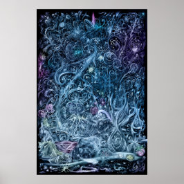 Inkopreala blommor poster