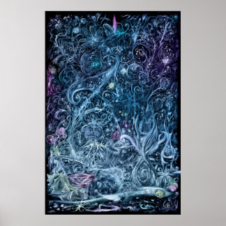 Inkopreala blommor poster