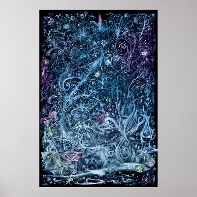 Inkopreala blommor poster (Framsidan)