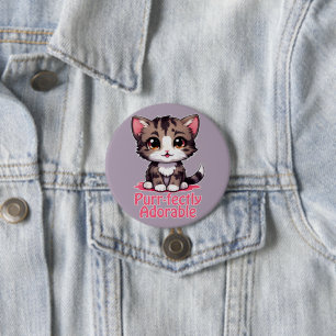 Inköpt-fullkomligt välkommen Chibi Kawaii Kitten p Knapp