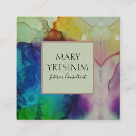 Inkorgstreck Fyrkantigt Visitkort