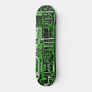 Inkörningskycklingar i Grönt Skateboard Bräda 20 Cm