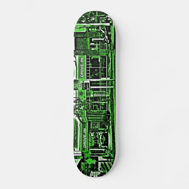 Inkörningskycklingar i Grönt Skateboard Bräda 20 Cm (Framsida)