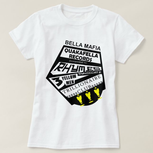 Inkorporerade Bella maffiaQuackafella rekord Tee (Design framsida)