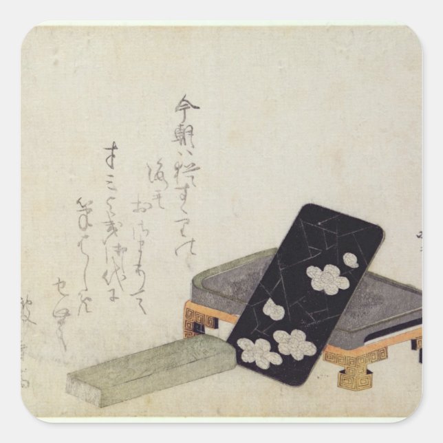 Inkstone Fyrkantigt Klistermärke (Framsida)