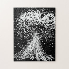 Inktober 2018 Day 8 - Starry Träd Pussel