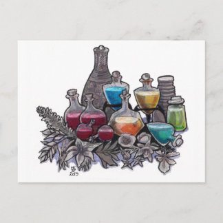 Inktober 2019 Day 25 Vykort