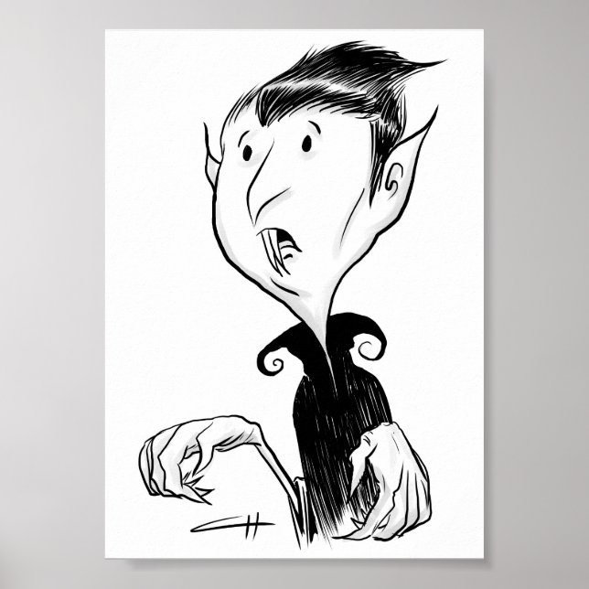 Inktober - Vampire Poster (Framsidan)