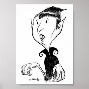 Inktober - vampyr poster