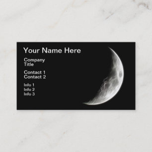 Inkvartera det Lunar planetjordklotet för månen Visitkort