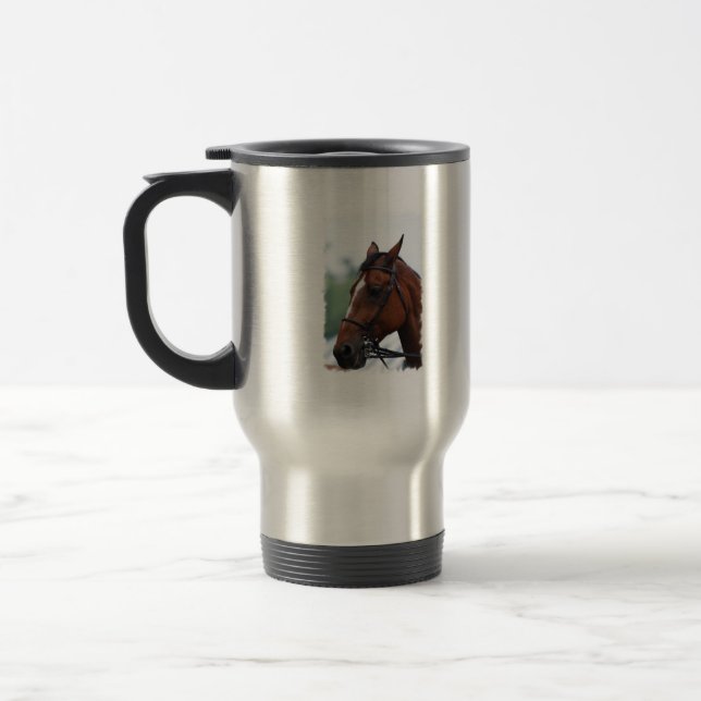 Inkvartera hästen profilerar travel mug resemugg (Vänster)