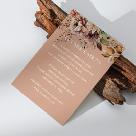 Inkvarteren i bröllop | Mutation Peach Beige & QR Tilläggskort