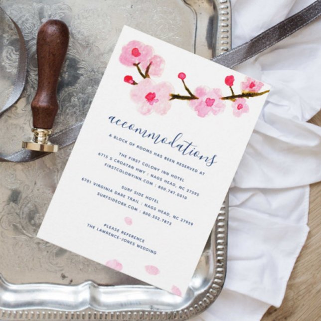 Inkvarteren i Cherry Blommar Bröllop Tilläggskort (Skapare uppladdad)