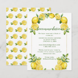 Inkvarteren i italienska Lemon Ram Bröllop Tilläggskort