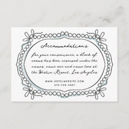 Inkvartering av Bläck och Rosett band och pärlhöns Tilläggskort