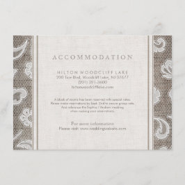 Inkvartering av landsbyggsbröllop i snöre och  i s tilläggskort