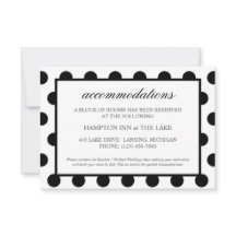 Inkvartering i Bröllop| Svart klassiskt hölje