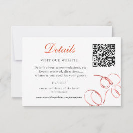 Inkvartering i orange och Rosa ros OSA Kort