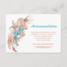 Inkvartering i Watercolor Boho Terracotta Bröllop