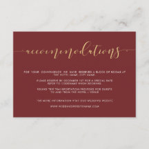 Inkvarteringsbevis för finare Burgundy och Guld Br