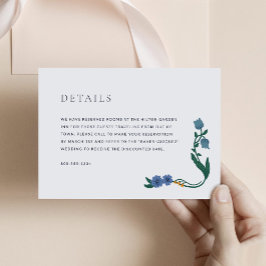 Inkvarteringskort för elegant Art Deco-hölje Tilläggskort