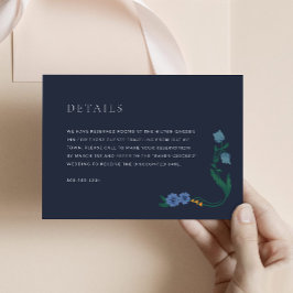 Inkvarteringskort för elegant Art Deco-hölje Tilläggskort