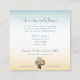 Inkvarteringskort för sjöfolk Bröllop Tilläggskort