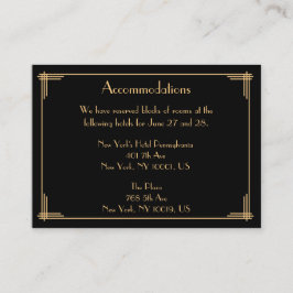 Inkvarteringskort i Svarta Bröllop Tilläggskort