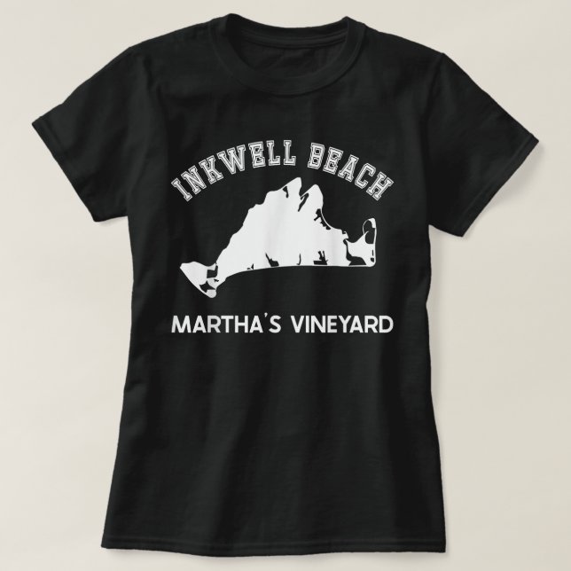 Inkwell Beach, Oak Bluffs, Martha's Vineyard, MA V T Shirt (Design framsida)