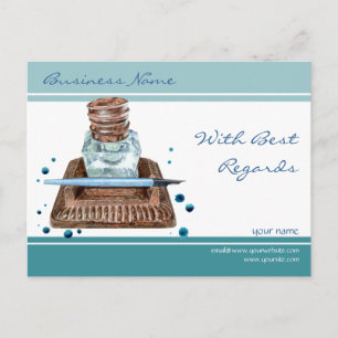 Inkwell Best Regnings-vykort Vykort