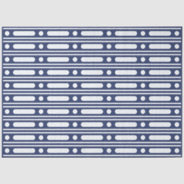 Inky Blue 1 Done Inlay Dot Border Decoupage Paper