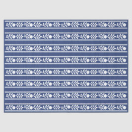 Inky Blue 2 Floral Bone Inlay decoupage